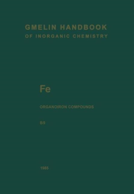 Book cover of: Fe Organoiron Compounds. By: Adolf Slawisch
