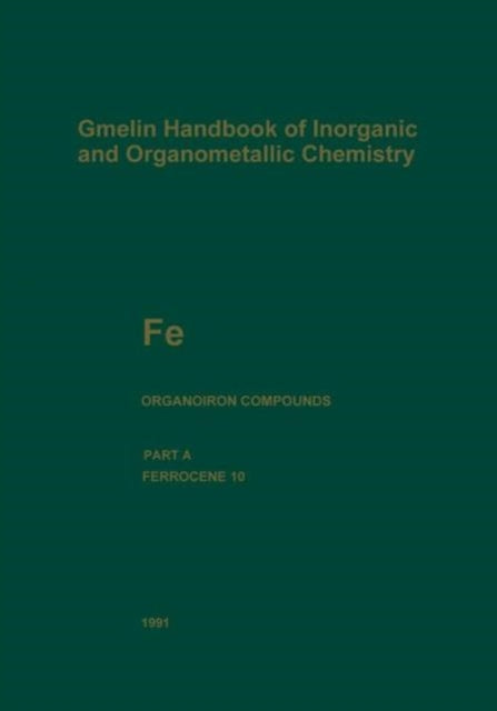 Book cover of: Fe Organoiron Compounds. By: Marianne Drößmar-Wolf