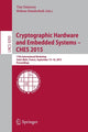 Book cover of: Cryptographic Hardware and Embedded Systems -- CHES 2015. By: Tim Güneysu