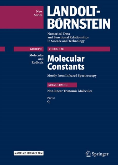 Book cover of: Molecular Constants Mostly from Infrared Spectroscopy. By: Guy Guelachvili