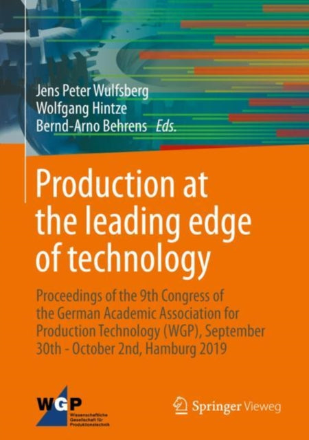 Book cover of: Production at the leading edge of technology. By: Jens Peter Wulfsberg