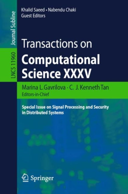 Book cover of: Transactions on Computational Science XXXV. By: Marina L. Gavrilova