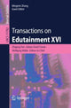Book cover of: Transactions on Edutainment XVI. By: Zhigeng Pan