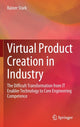 Book cover of: Virtual Product Creation in Industry. By: Rainer Stark