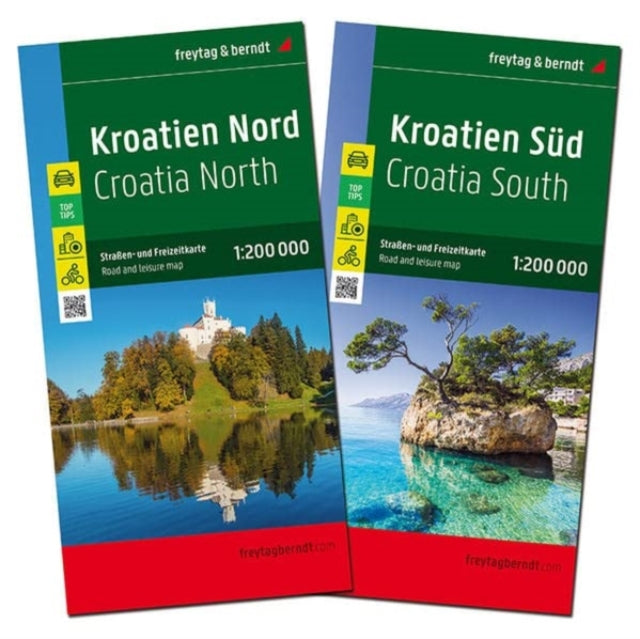 Book cover of: Croatia North and South Map Pack