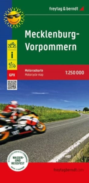 Book cover of: Mecklenburg-West Pomerania, motorcycle map 1:250,000, freytag & berndt