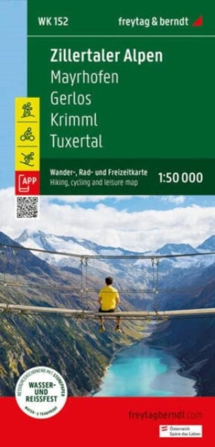 Book cover of: Zillertal Alps, hiking, cycling and leisure map