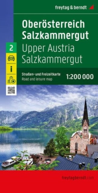 Book cover of: Upper Austria - Salzkammergut, road and leisure map 1:200,000, freytag & berndt