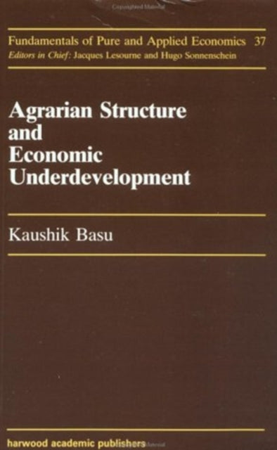 Book cover of: Agrarian Structure And Economi