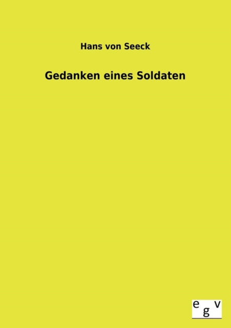 Book cover of: Gedanken Eines Soldaten