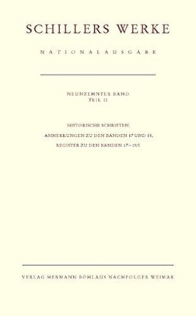 Book cover of: Schillers Werke. Nationalausgabe. By: Norbert Oellers