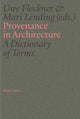 Book cover of: Provenance in Architecture