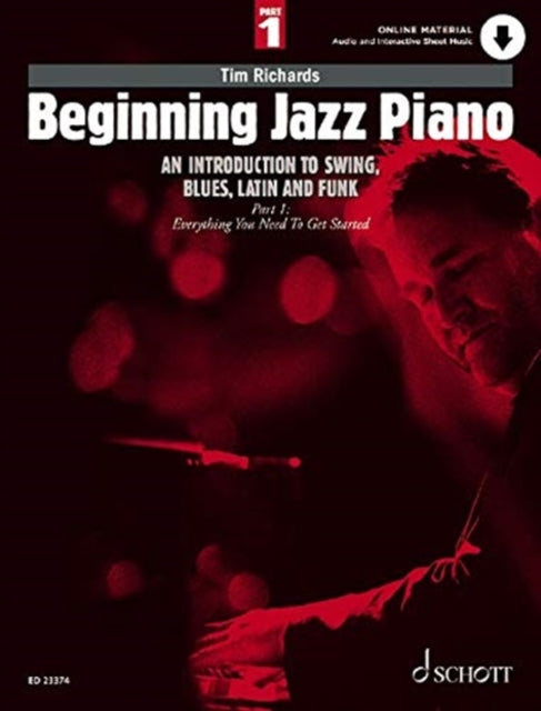 Book cover of: Beginning Jazz Piano 1. By: Tim Richards