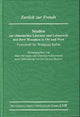 Book cover of: Zuruck zur Freude. Studien zur chinesischen Literatur und Lebenswelt und ihrer Rezeption in Ost und West. By: Marc Hermann