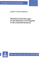 Book cover of: Rechtliche Anforderungen an die Reduktion von Entgelten in der Unternehmenskrise