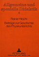 Book cover of: Beitraege zur Geschichte des Physikunterrichts