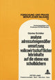 Book cover of: Analyse adressatengemaeer Umsetzung volkswirtschaftlicher Lehrinhalte auf die Ebene von Schulbuechern