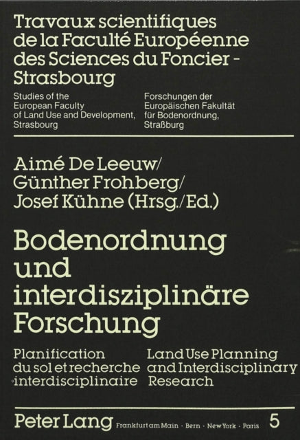 Book cover of: Bodenordnung und interdisziplinaere Forschung