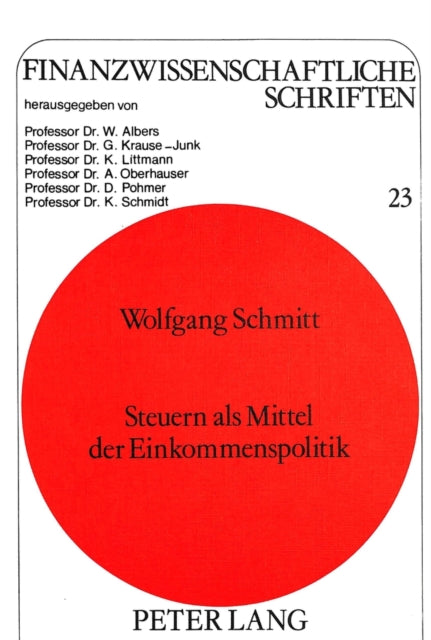 Book cover of: Steuern als Mittel der Einkommenspolitik