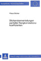 Book cover of: Stichprobenverteilungen partieller Rangkorrelationskoeffizienten