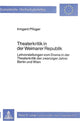 Book cover of: Theaterkritik in der Weimarer Republik