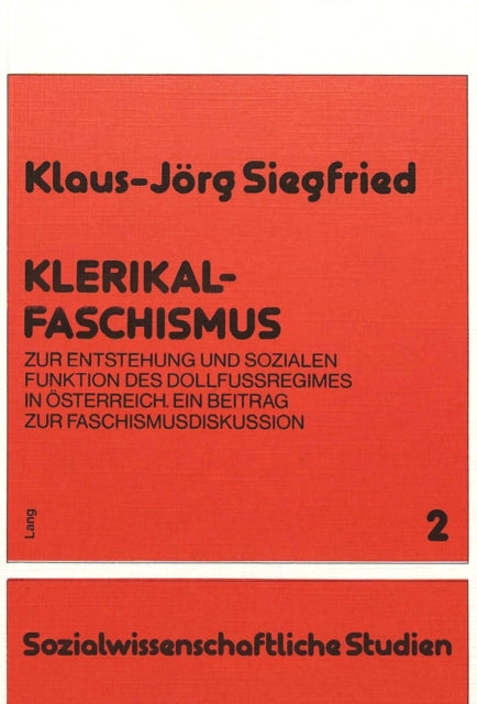 Book cover of: Klerikalfaschismus