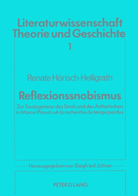 Book cover of: Reflexionssnobismus