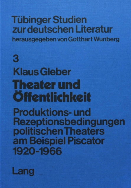 Book cover of: Theater und Oeffentlichkeit