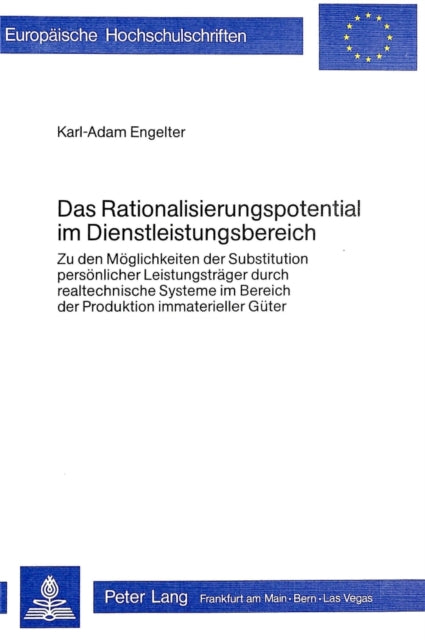 Book cover of: Das Rationalisierungspotential im Dienstleistungsbereich