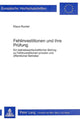Book cover of: Fehlinvestitionen und ihre Pruefung