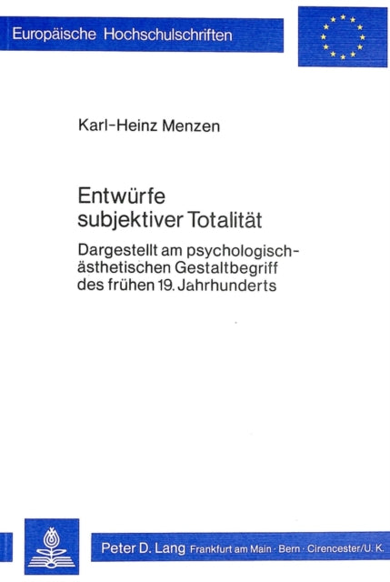 Book cover of: Entwuerfe subjektiver Totalitaet