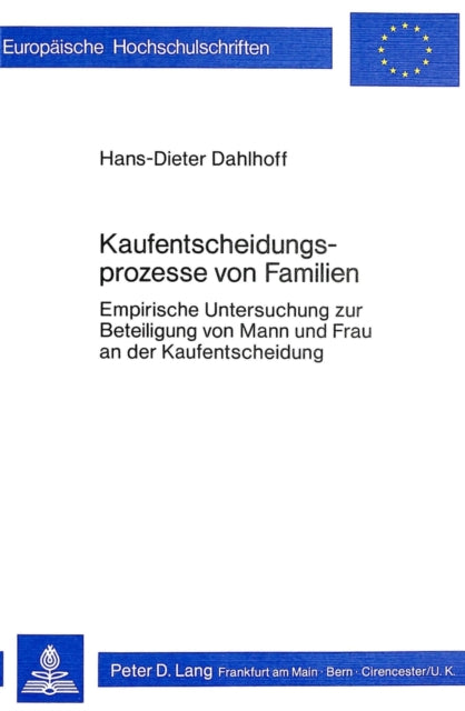 Book cover of: Kaufentscheidungsprozesse von Familien