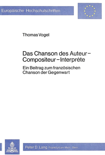 Book cover of: Das Chanson des Auteur-Compositeur-Interprete