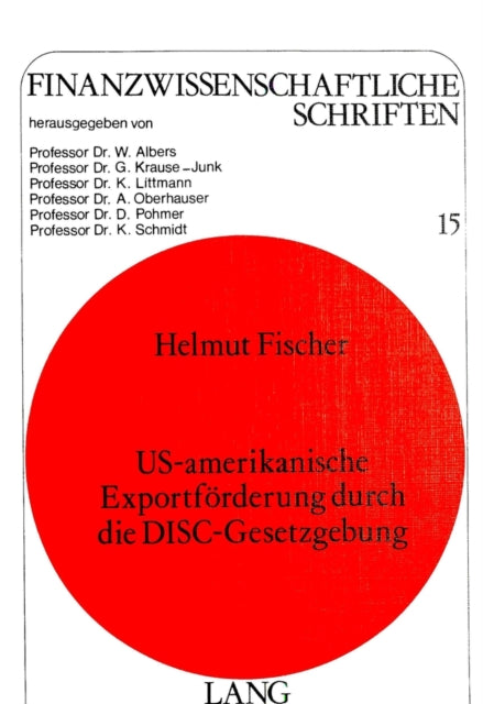 Book cover of: US-amerikanische Exportfoerderung durch die Disc-Gesetzgebung