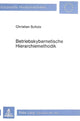 Book cover of: Betriebskybernetische Hierarchiemethodik