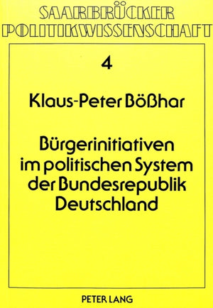 Buergerinitiativen im politischen System der Bundesrepublik Deutschland