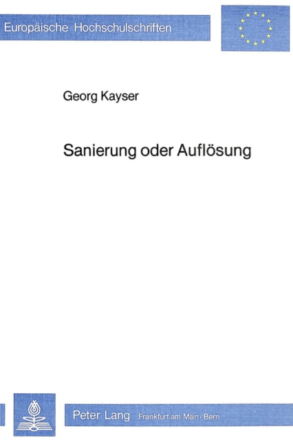 Book cover of: Sanierung oder Aufloesung