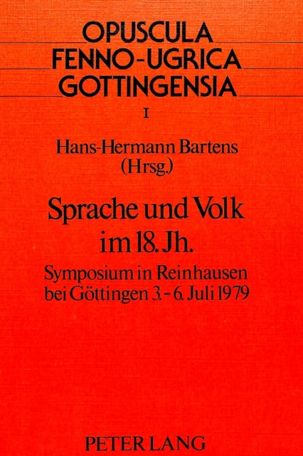 Book cover of: Sprache und Volk im 18. Jahrhundert