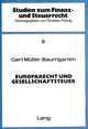 Book cover of: Europarecht und Gesellschaftsteuer