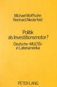 Book cover of: Politik als Investitionsmotor?
