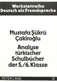 Book cover of: Analyse tuerkischer Schulbuecher der 5./6. Klasse