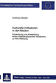 Book cover of: Kulturelle Indikatoren in den Medien