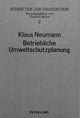 Book cover of: Betriebliche Umweltschutzplanung mit Hilfe der Simulation