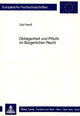 Book cover of: Obliegenheit und Pflicht im Buergerlichen Recht