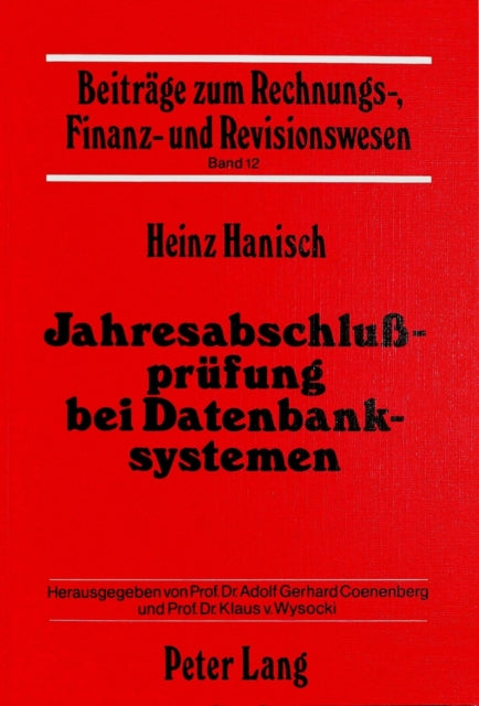Book cover of: Jahresabschlusspruefung bei Datenbanksystemen