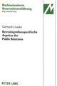 Book cover of: Betriebsgroessenspezifische Aspekte der Public Relations