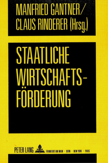 Book cover of: Staatliche Wirtschaftsfoerderung