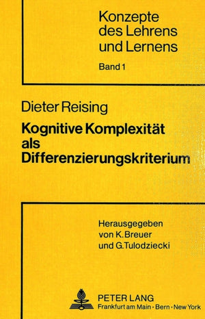 Kognitive Komplexitaet als Differenzierungskriterium