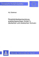 Book cover of: Persoenlichkeitsentwicklung arabischsprachiger Kinder in deutschen und arabischen Schulen