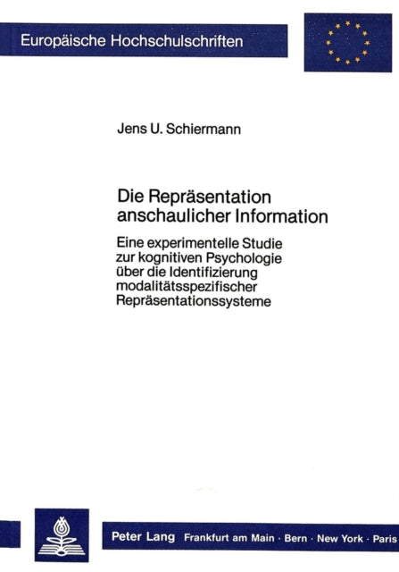 Book cover of: Die Repraesentation anschaulicher Information